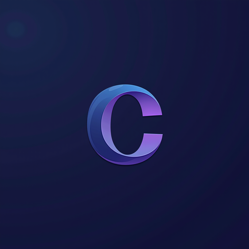 Crito Capital - Empresa de Investimento, S.A. logotipo com design profissional em tons de azul marinho e roxo