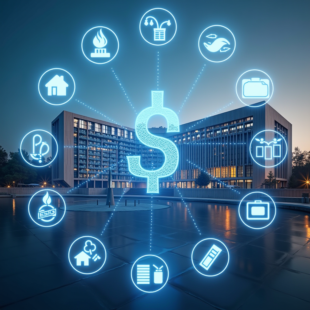 Edifício do Parlamento Europeu com ícones de sustentabilidade ESG e sobreposição de documentos financeiros representando as novas regulamentações de divulgação implementadas em janeiro de 2025